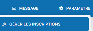 Accès à la gestion des inscriptions